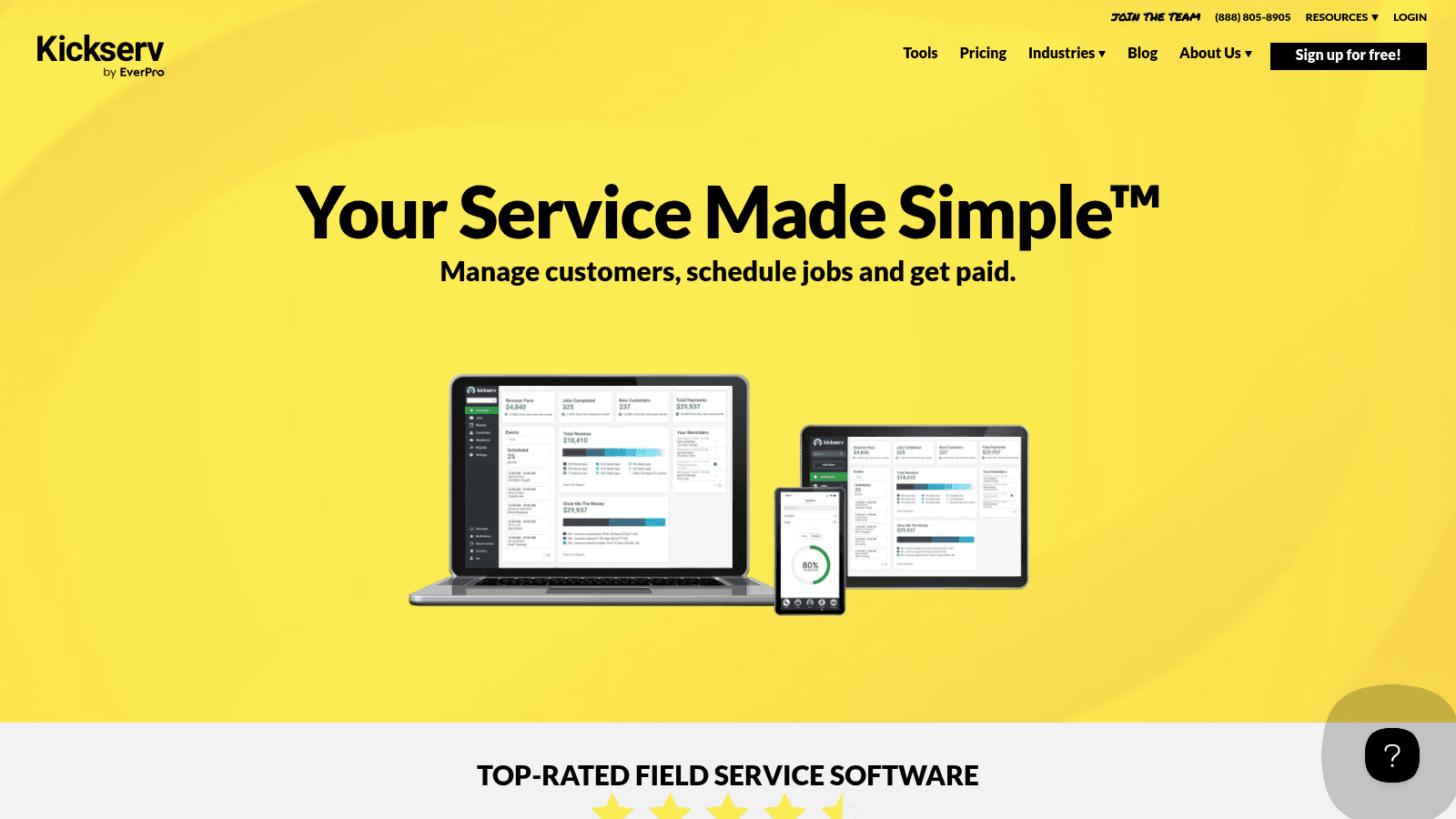 Kickserv as a top ServiceTitan alternative