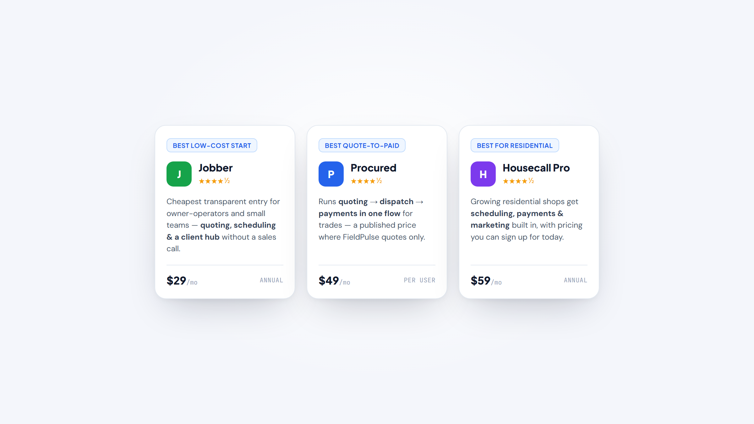 fieldpulse alternatives